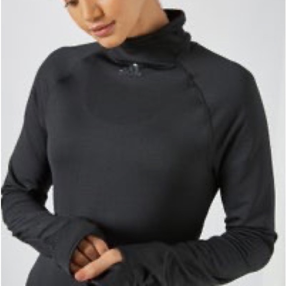 NWT Adidas Women's T-shirt adidas COLD.RDY Mock-Neck Long Sleeve Training - Picture 4 of 5